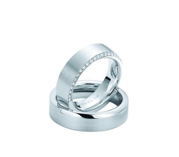 Trauringe Weissgold von Fischer 06 05404/060